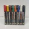 Kuretake ZIG Posterman Wet-Wipe PMA-550 Liquid Chalk Pen with 6mm Tip - Pack of 8