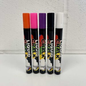 Rainbow Chalk Liquid Chalk Pen with 5mm Bullet Nib